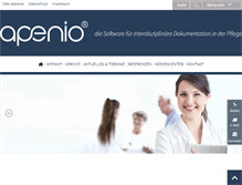 Tablet Screenshot of apenio.de